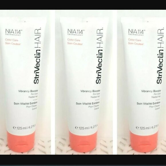 NEW 3x StriVectin HAIR Color Care Vibrancy Booster for Color Treated Hair 4.2oz